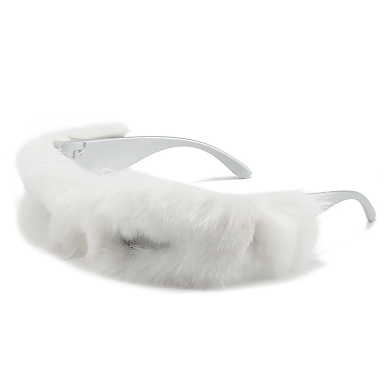 Kyriel - Y2K Wrap Around Fuzzy Fashion Furr Women Sunglasses - Image 7
