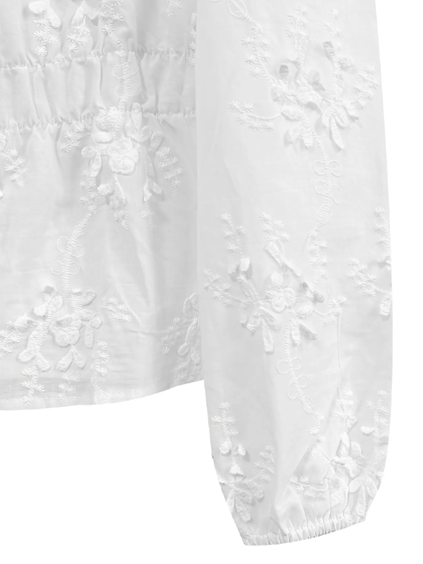 Lace Detail Button Up Shirt - Image 8