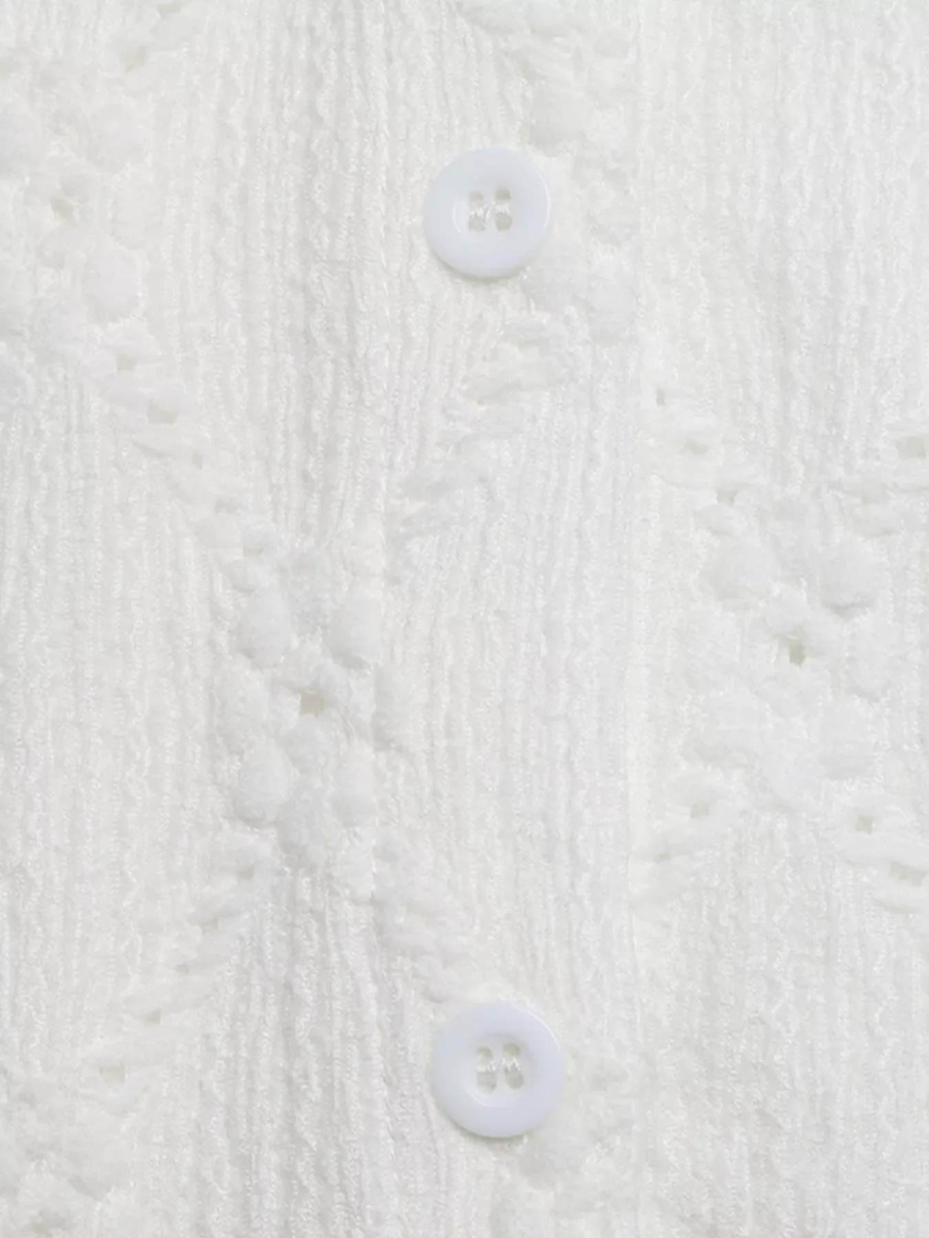 Lace Detail Ruffle Sleeve Button Up Shirt - Image 7
