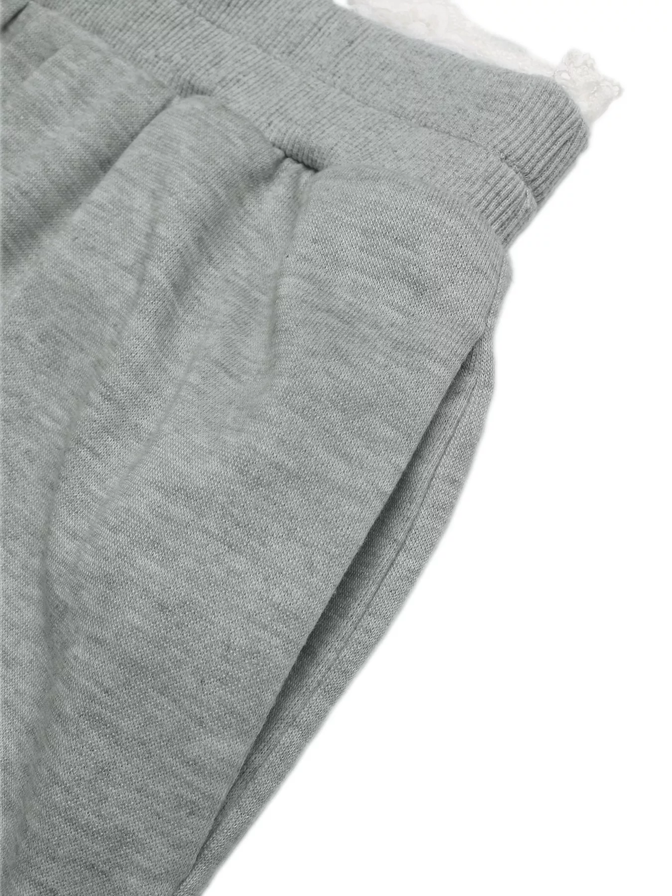 Lace Detail Wide Leg Casual Pants - Image 16