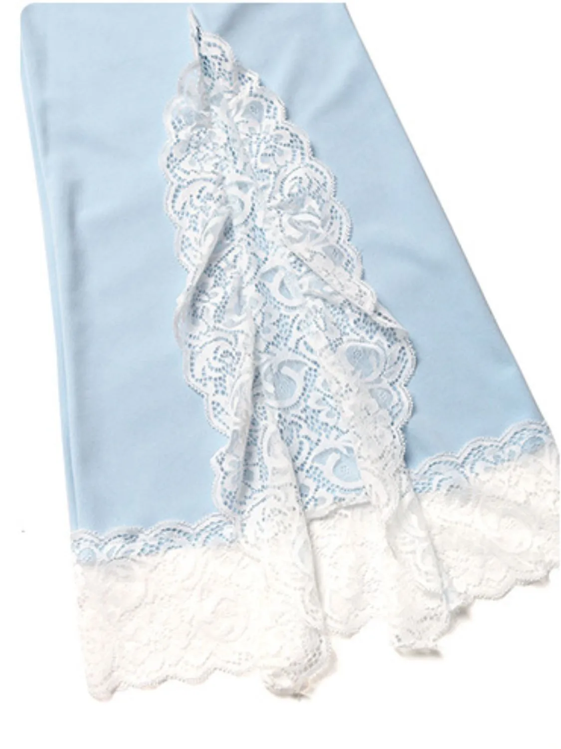 Lace Trim Flare Leg Pants - Image 8
