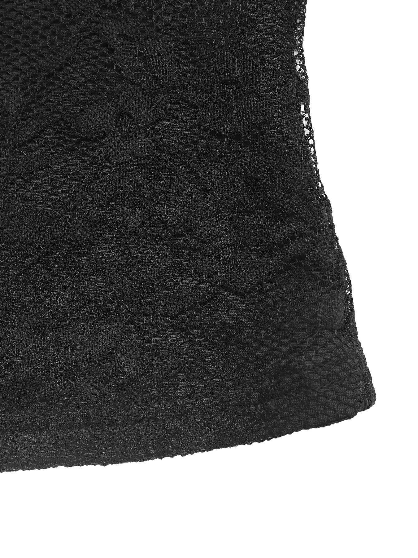 Lace V-Neck Long Sleeve T-Shirt - Image 9