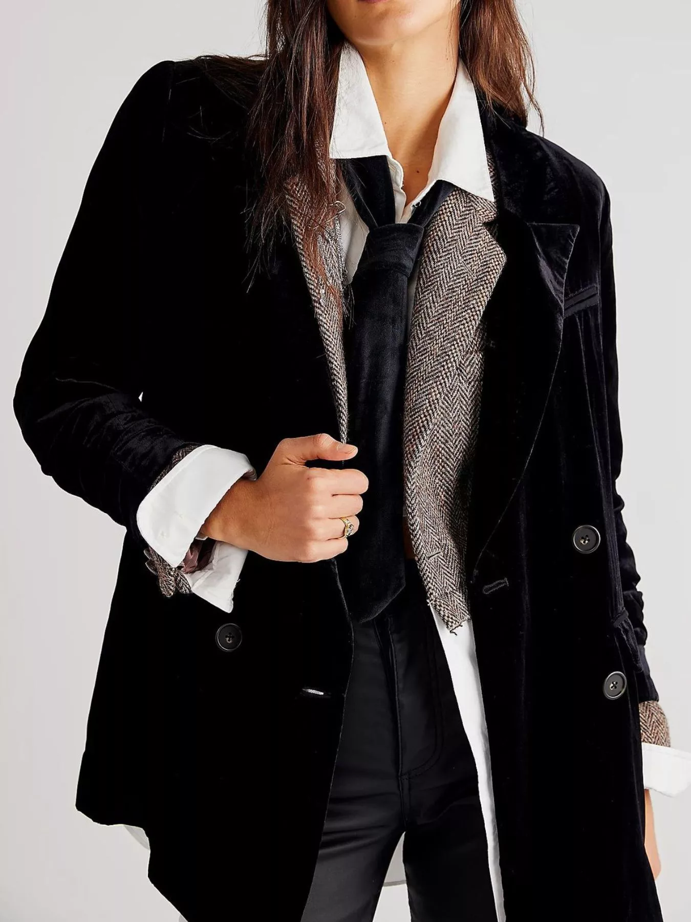 Lapel Collar Button Up Blazer - Image 5