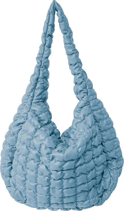 Large Quilted PU Bag - Image 5