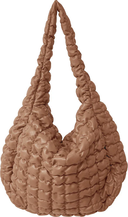 Large Quilted PU Bag - Image 6