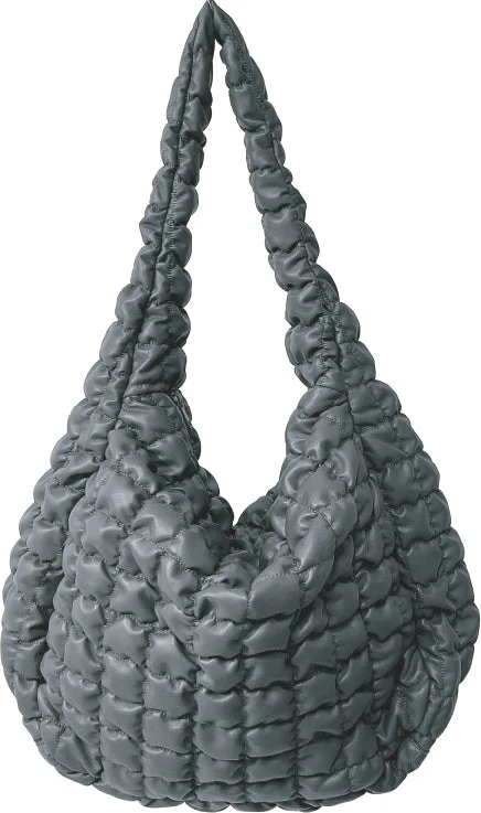 Large Quilted PU Bag - Image 7
