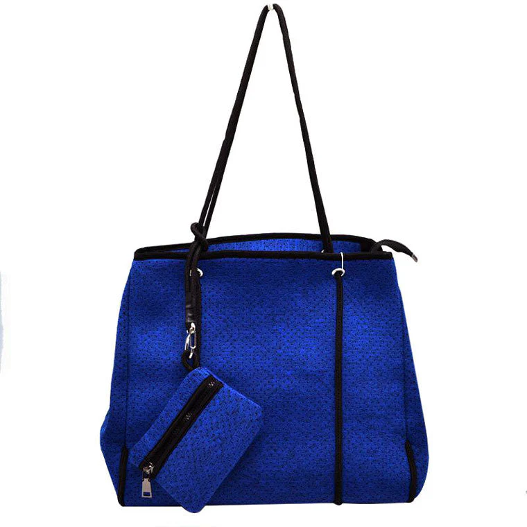Large Tote Bag Women Work Bag Purse Neoprene Zip - Image 6