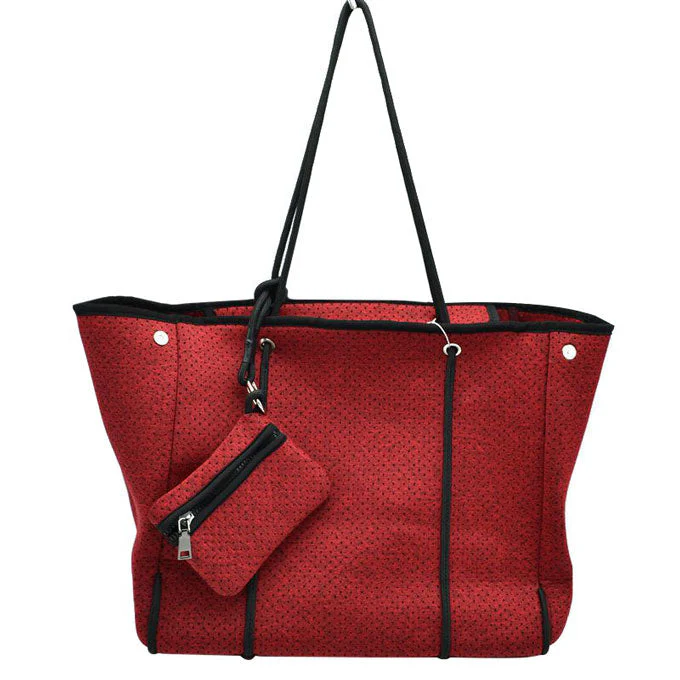 Large Tote Bag Women Work Bag Purse Neoprene Zip - Image 8