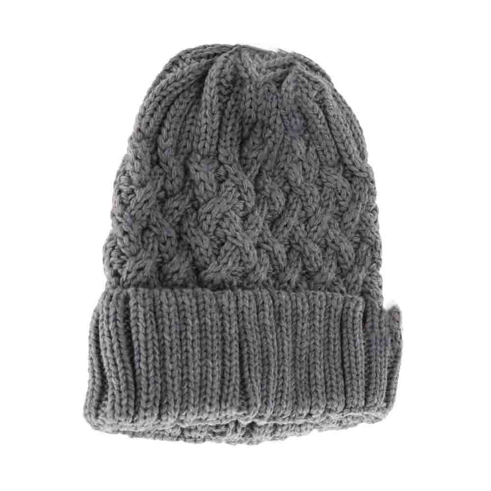 Lattice Knit Cuff C.C Beanie - Image 2