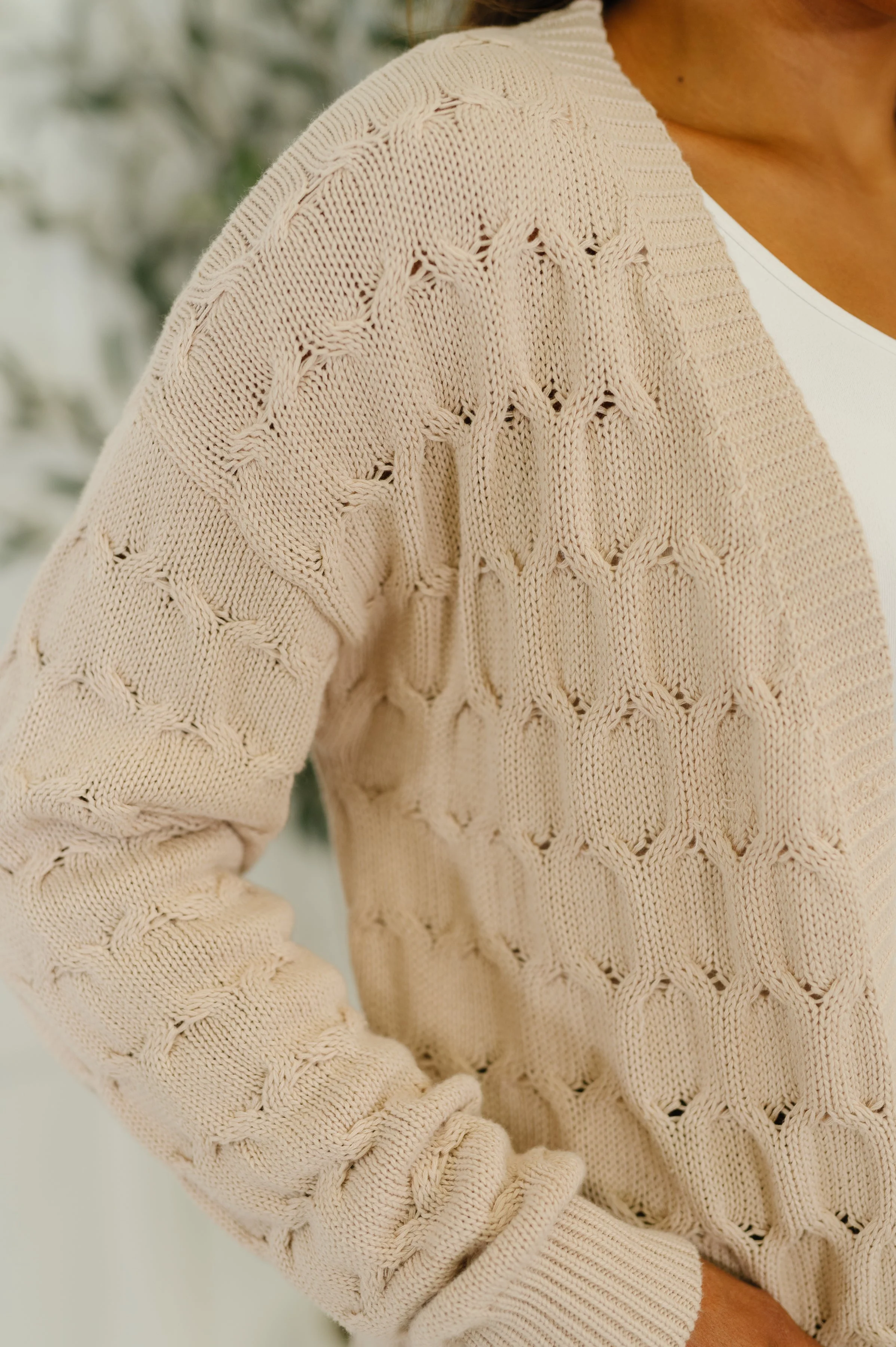 Laugh Airily Cable Knit Cardigan - Image 2