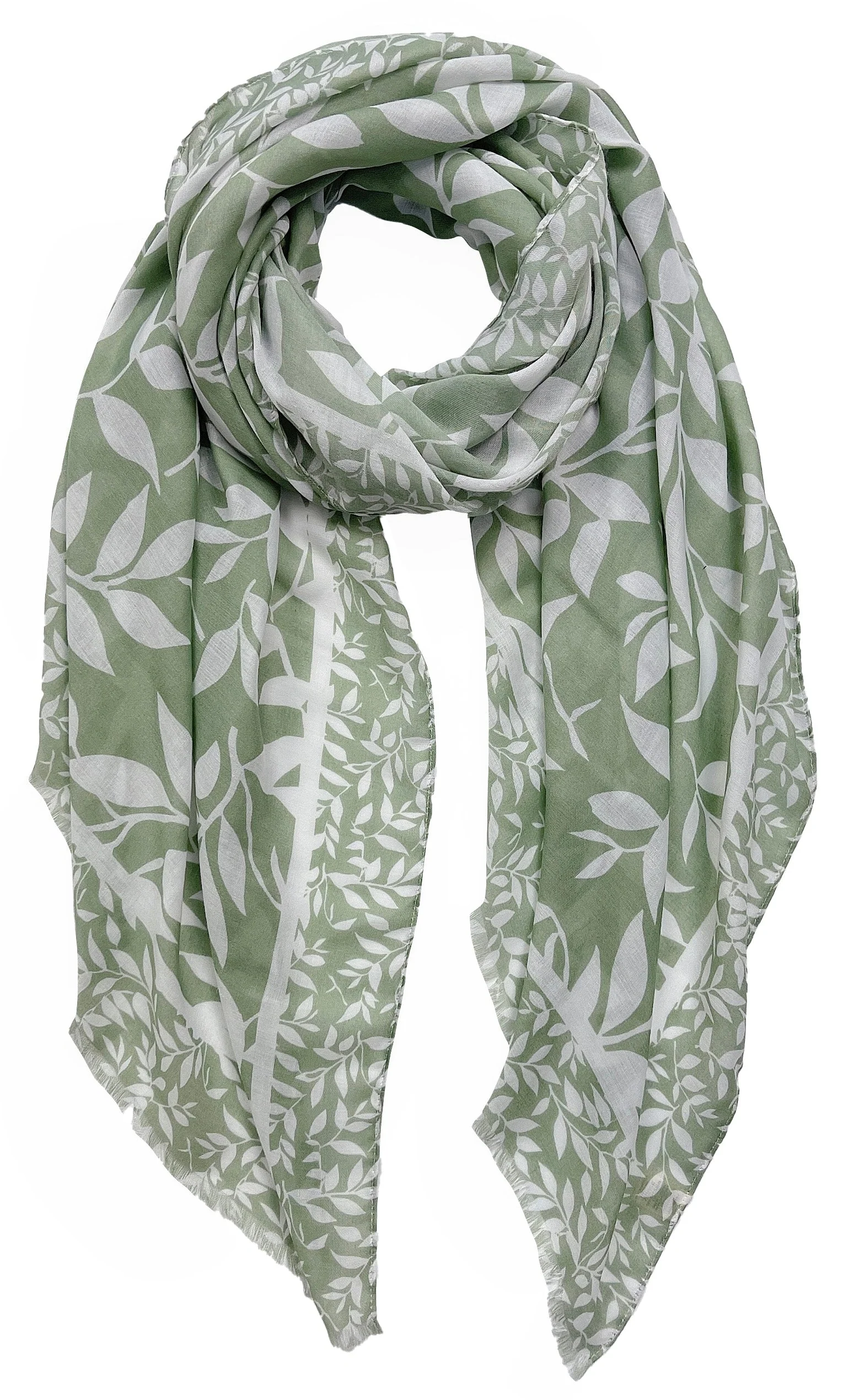 Leaf Print Scarf - Image 5