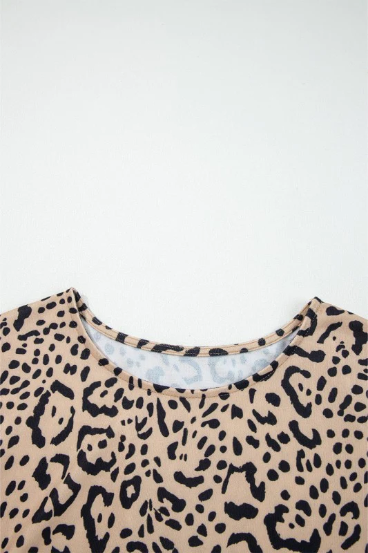 Leopard Batwing Long Sleeve Top - Image 5