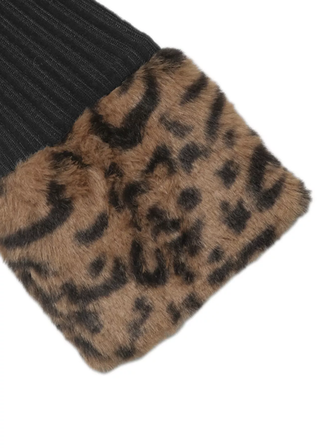 Leopard Cuff Johnny Collar Midi Dress - Image 8