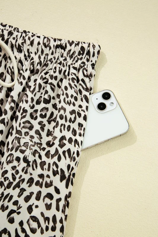 Leopard Drawstring Loose Pants - Image 28