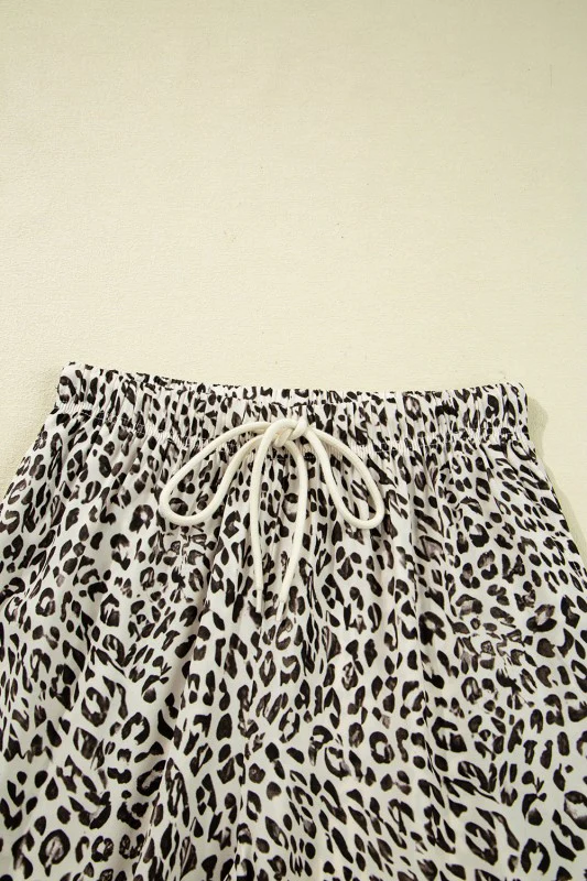 Leopard Drawstring Loose Pants - Image 30