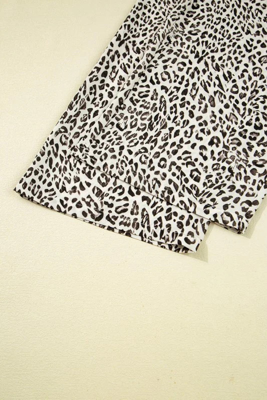 Leopard Drawstring Loose Pants - Image 34