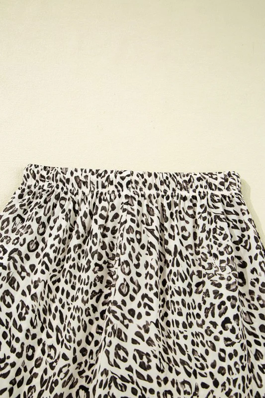 Leopard Drawstring Loose Pants - Image 37