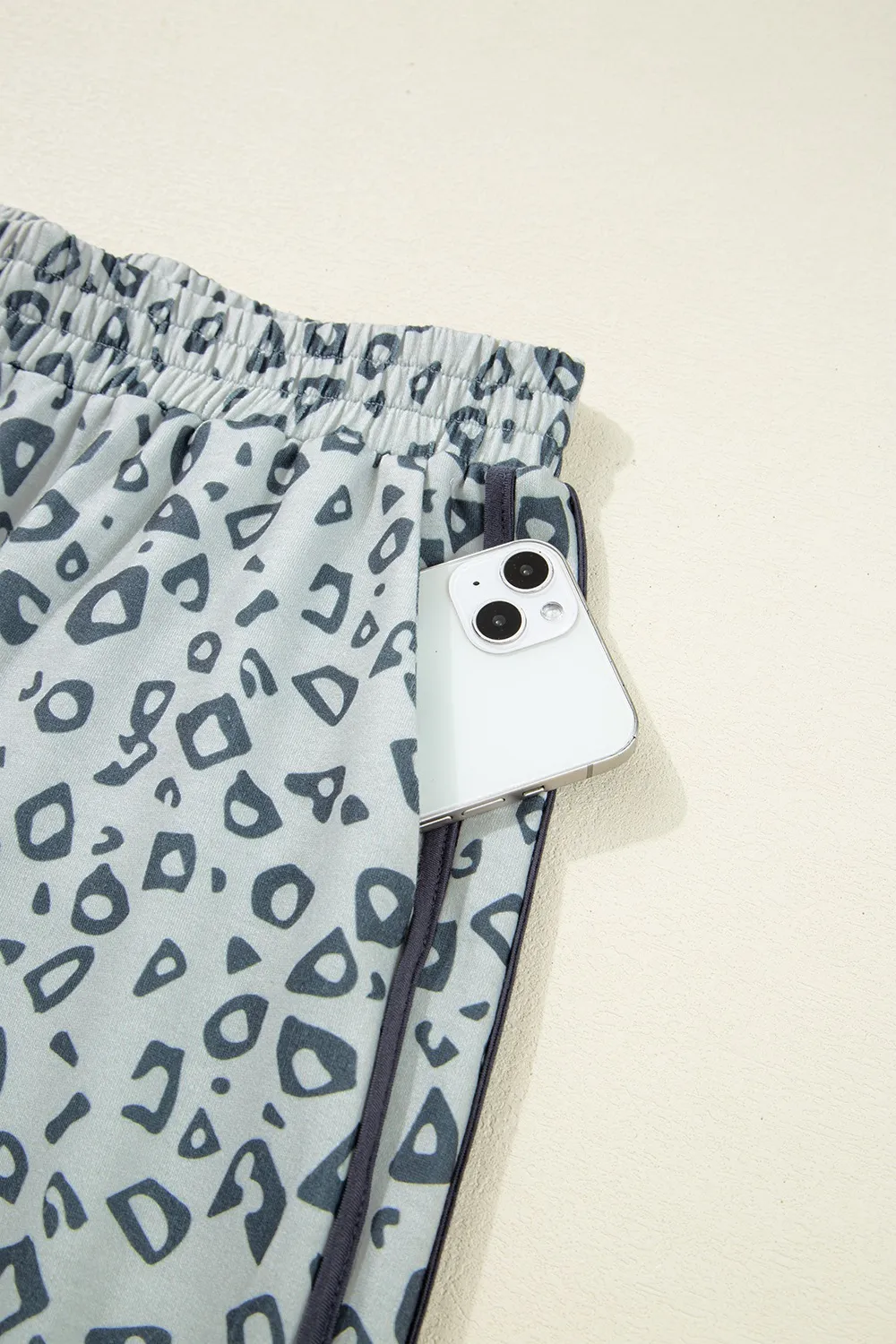 Leopard High Waist Side Bow Pants - Image 7