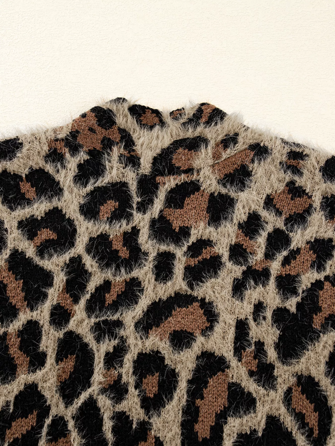 Leopard Open Casual Cardigan - Image 9