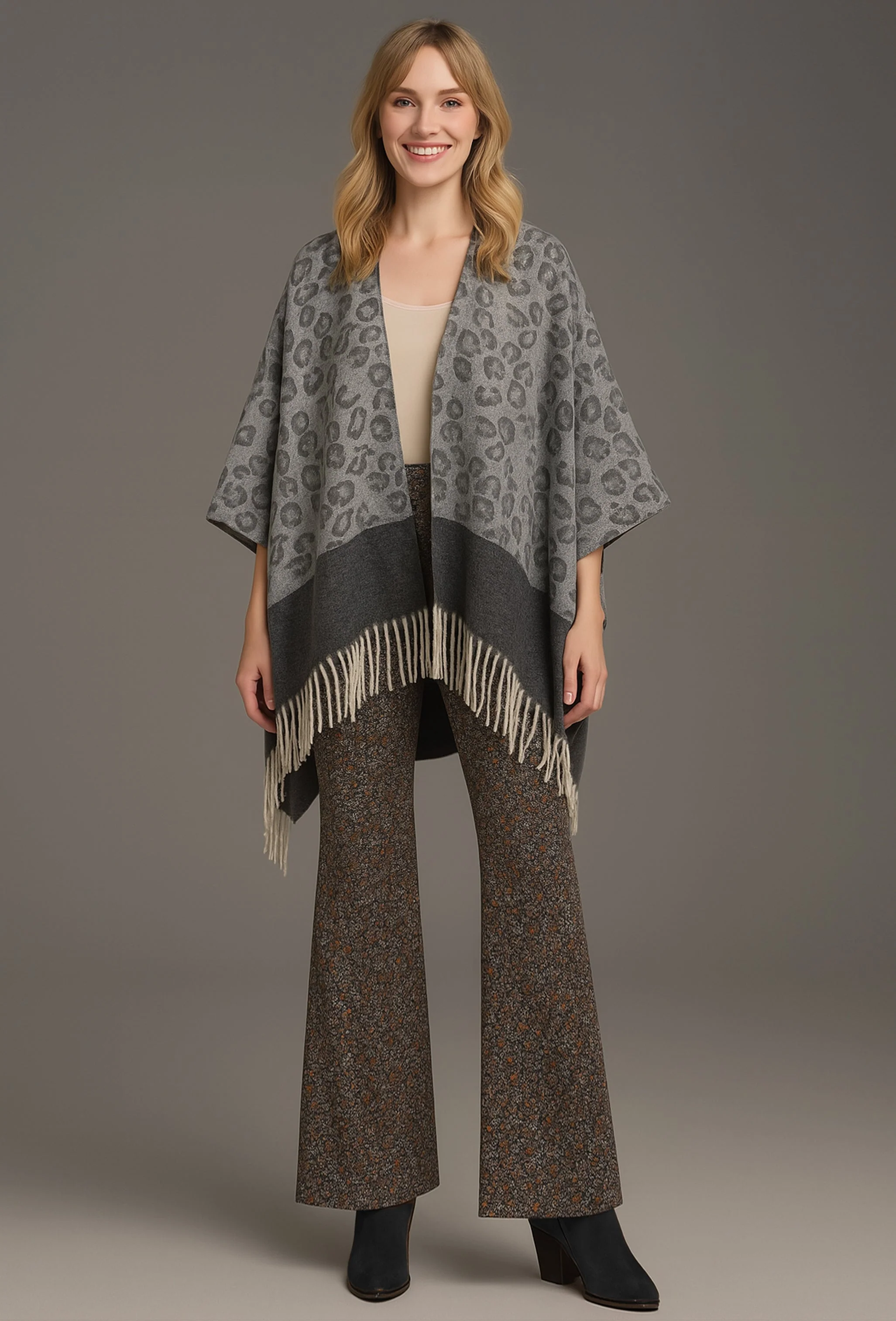 Leopard Print Kimono - Image 2