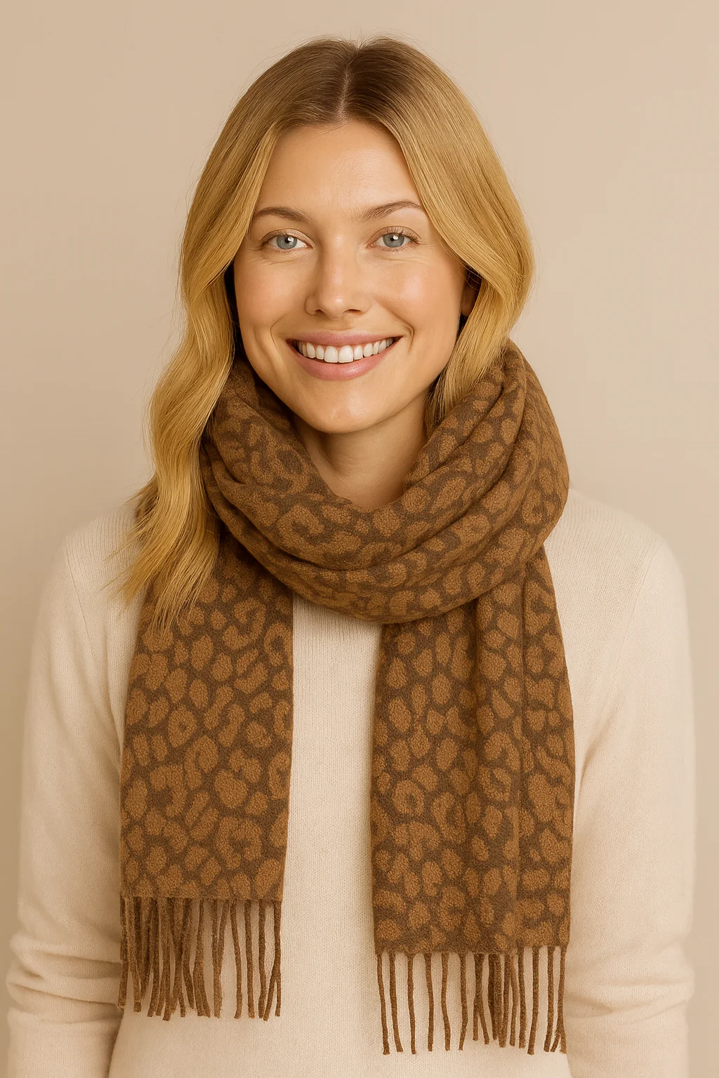 Leopard Print Scarf - Image 3