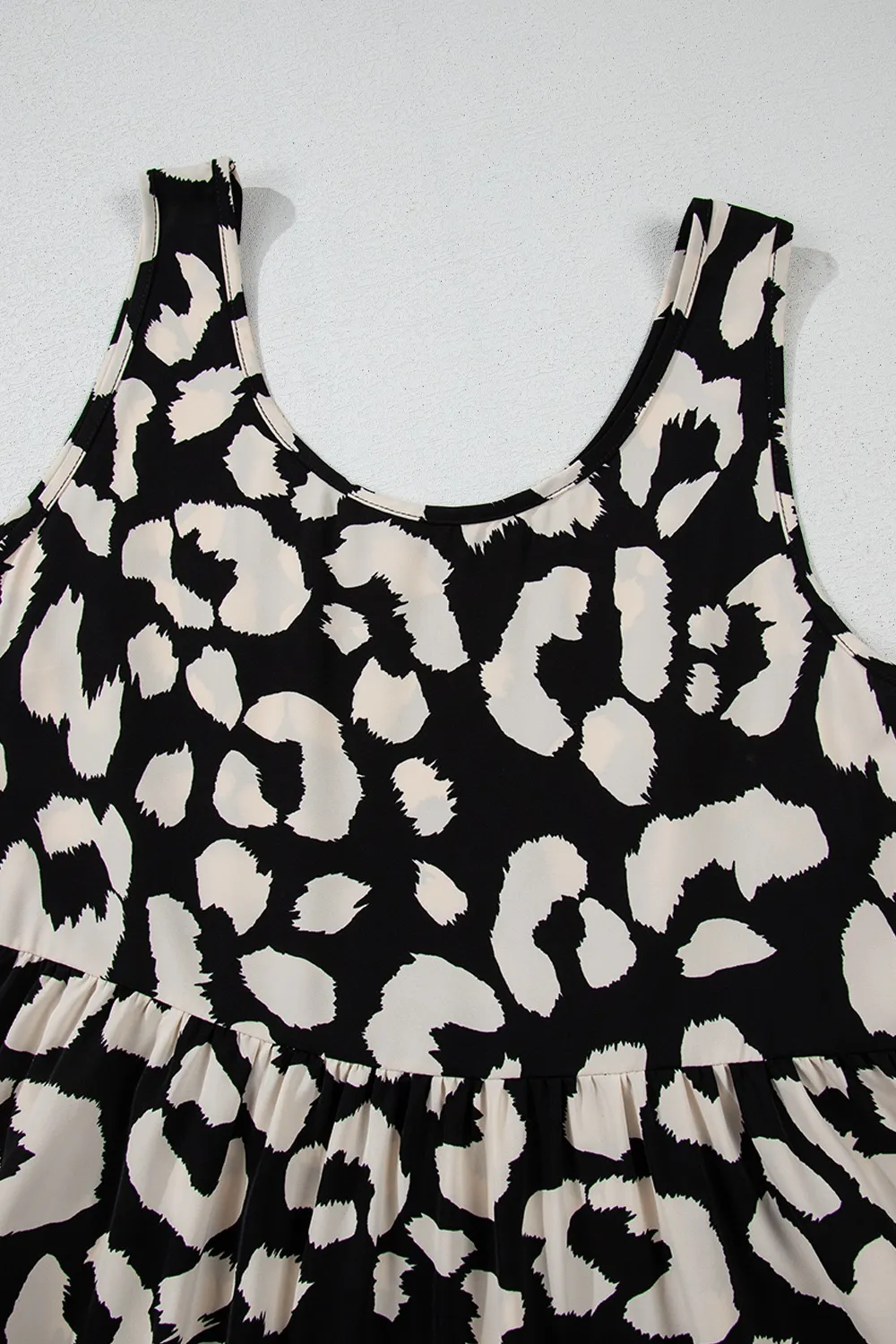 Leopard Print Sleeveless Summer Mini Dress - Image 10