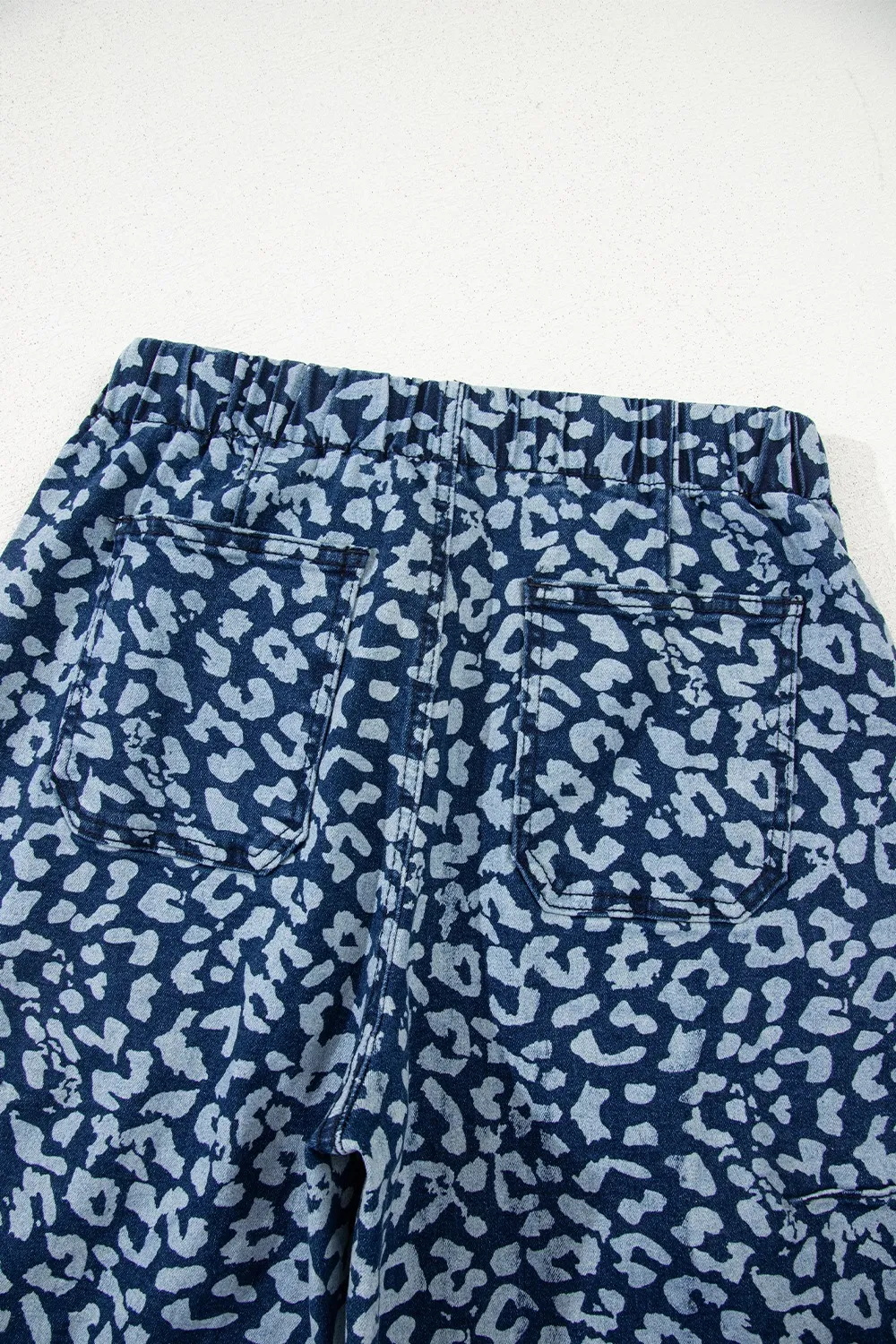 Leopard Print Wide Leg Jeans - Image 7