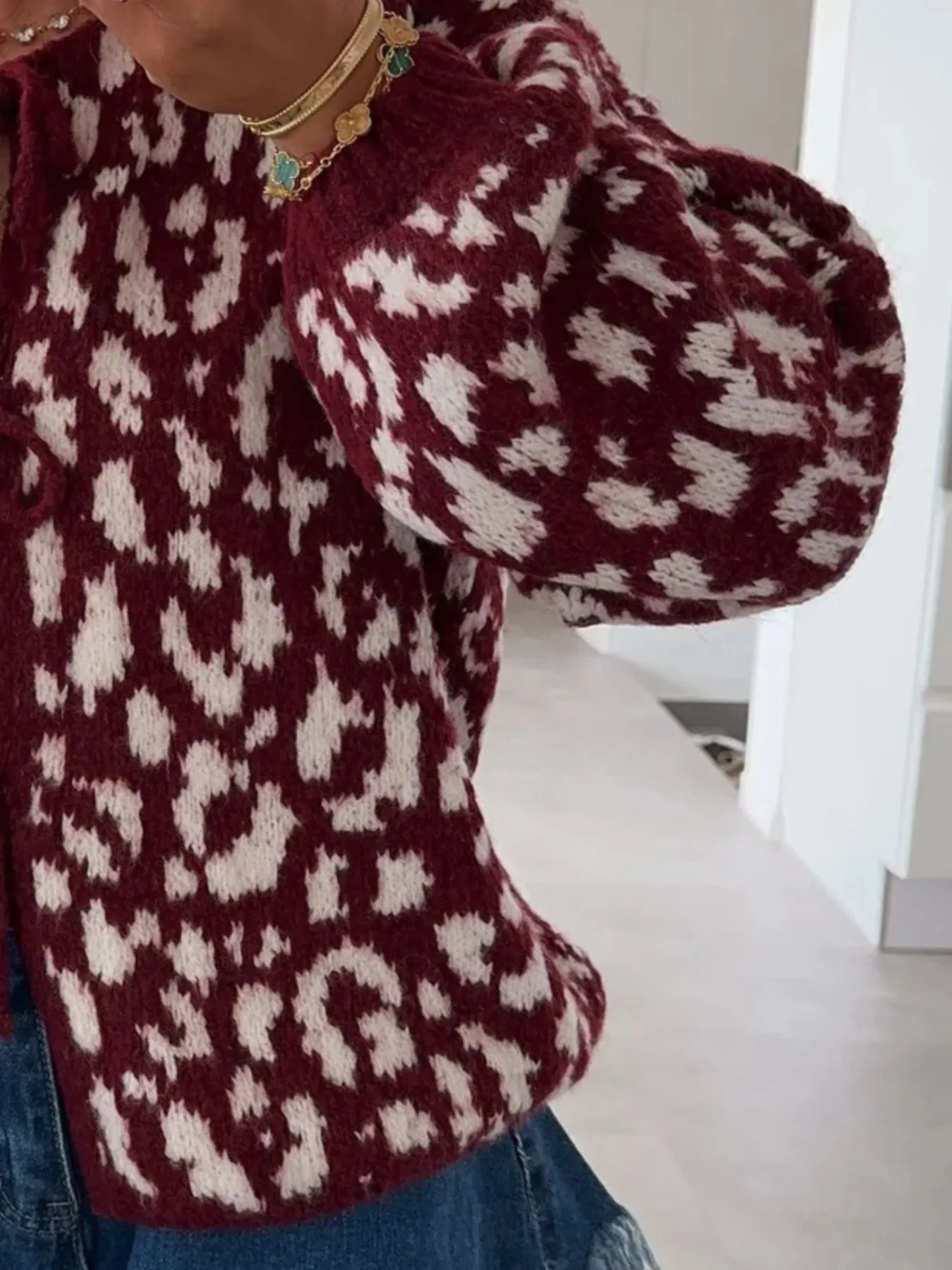 Leopard Tie Front Cardigan - Image 26