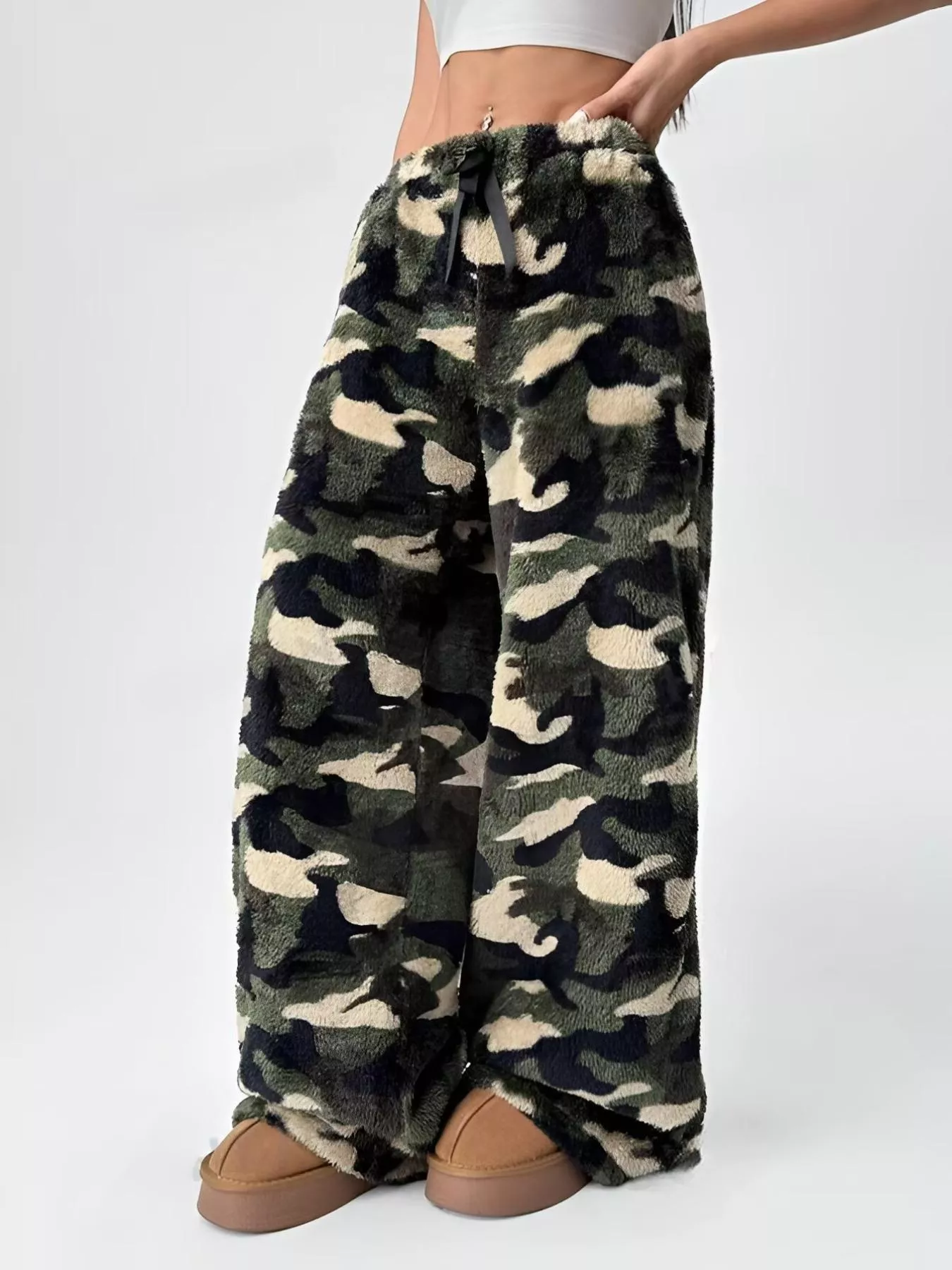 Leopard Wide Leg Pants - Image 13