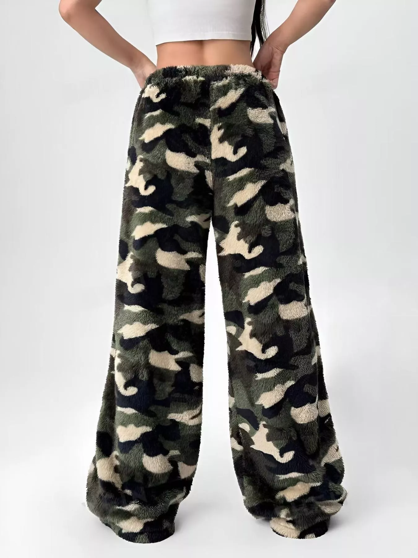 Leopard Wide Leg Pants - Image 15