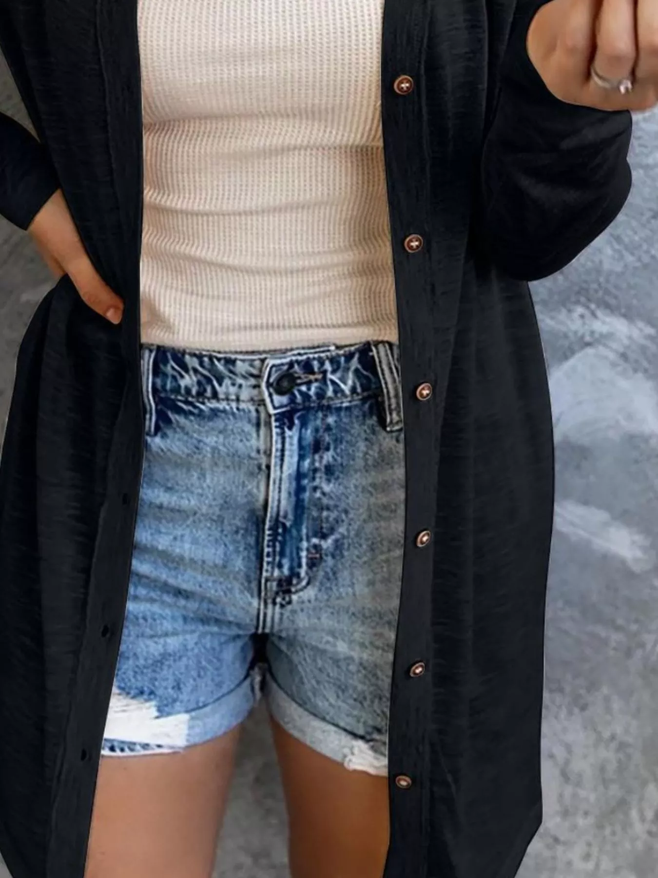Lightweight Button-Down Cardigan - Image 9