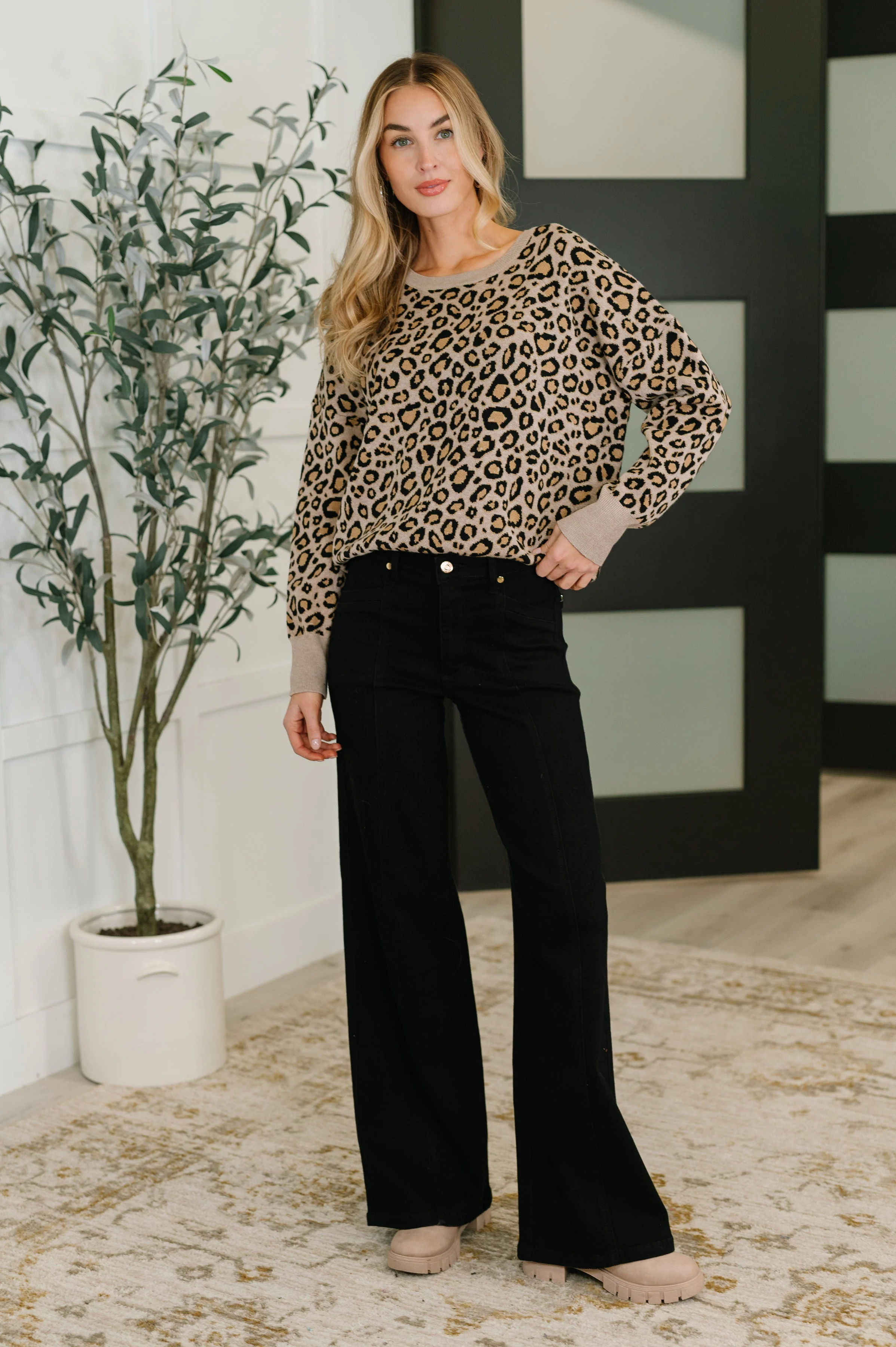 Lil' Sass Never Hurt Leopard Print Pullover - Image 3