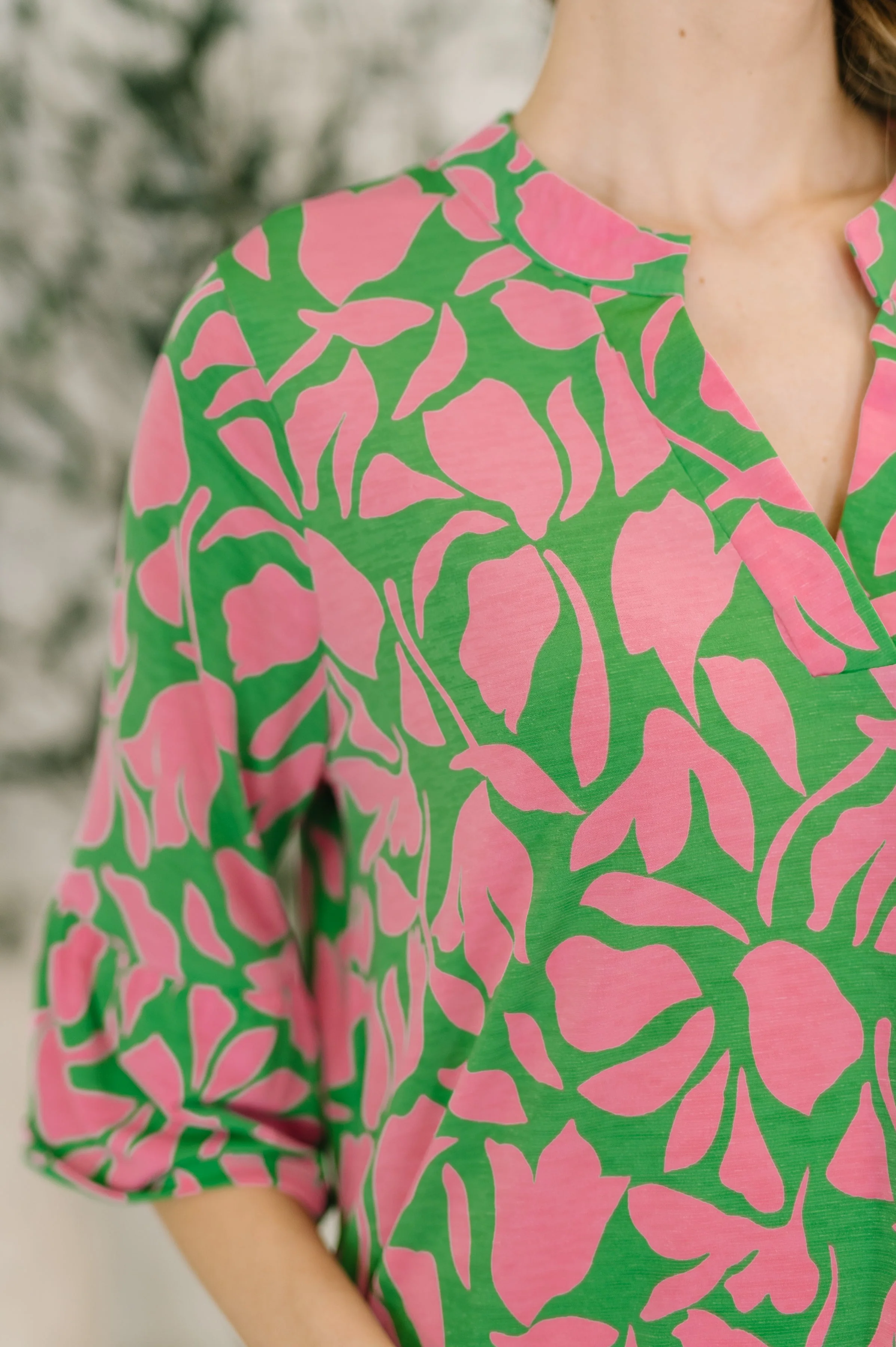Lizzy Sunday Dress in Emerald Abstract Floral- 3/3/2026 NEW - Image 2