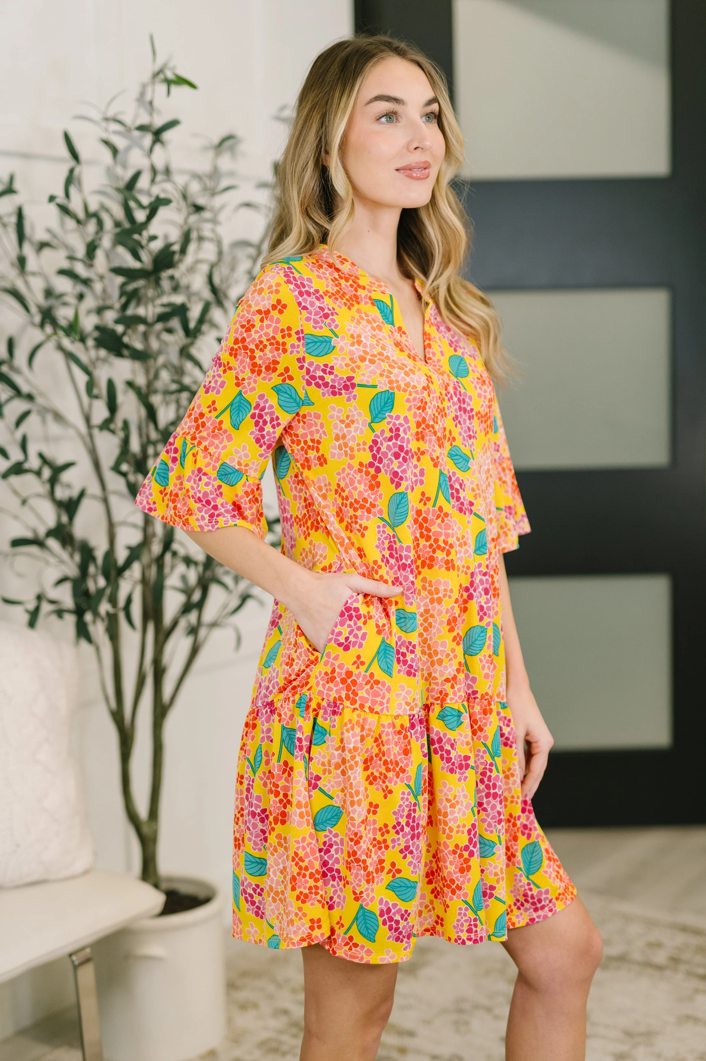 Lizzy Sunday Dress in Leaf Multi Floral- 3/3/2026 NEW - Image 4