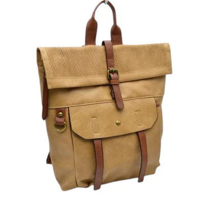 Long Lasting Vintage Leather Backpack Laptop Messenger Bag - Image 13