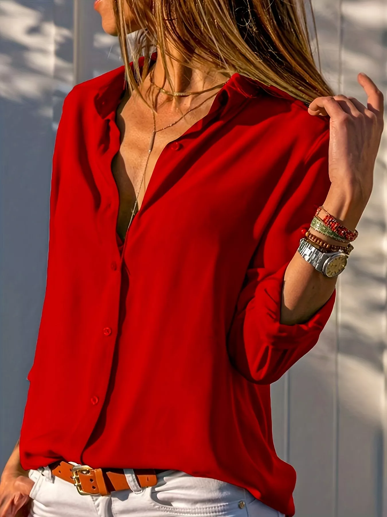 Long Sleeve Button-Down Shirt - Image 2