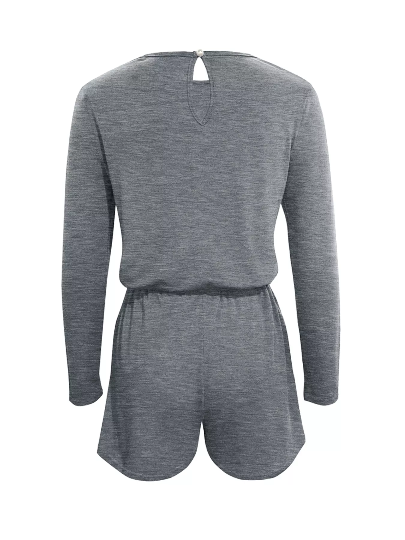 Long Sleeve Drawstring Romper - Image 15