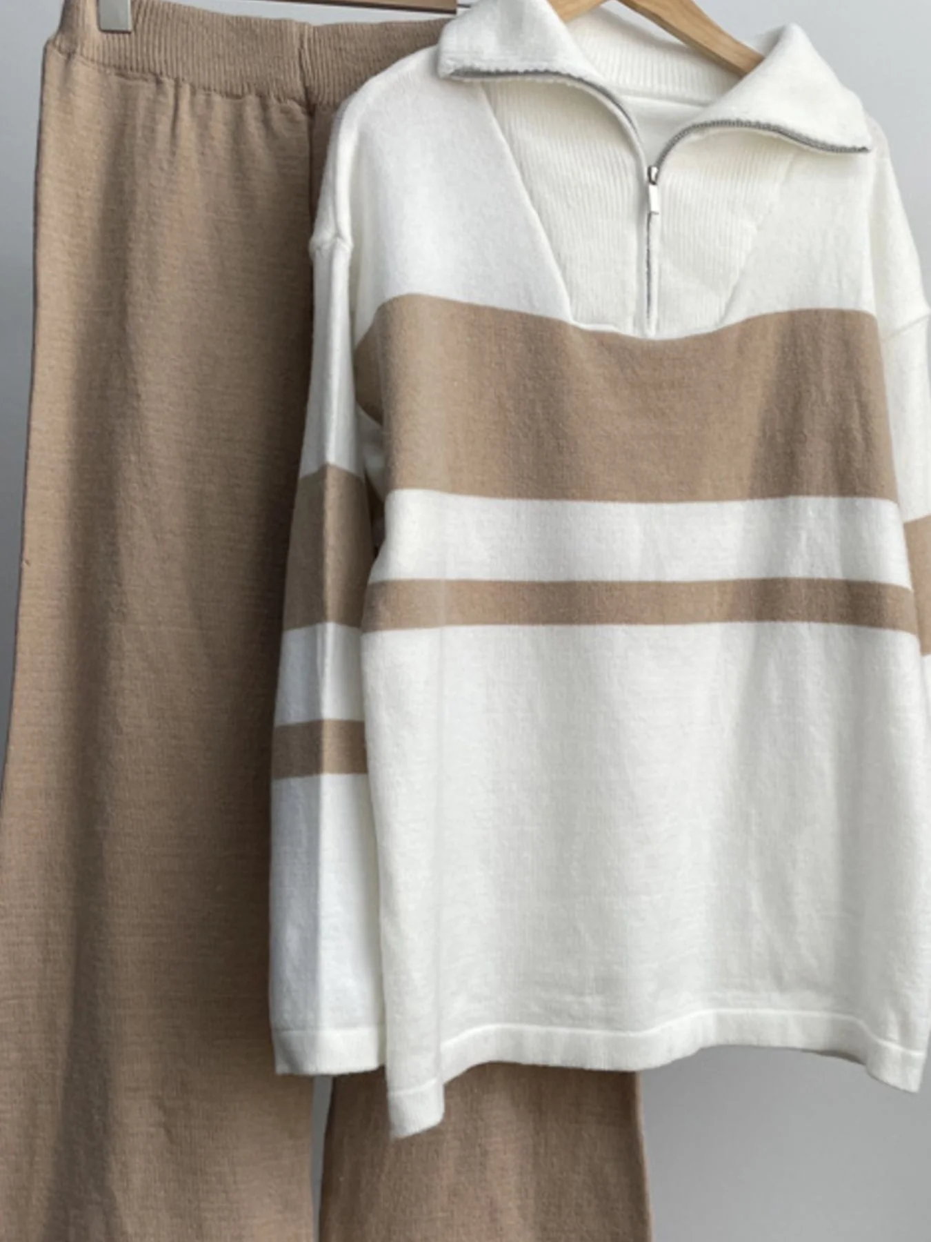Long Sleeve Top and Pants Sweater Set - Image 3