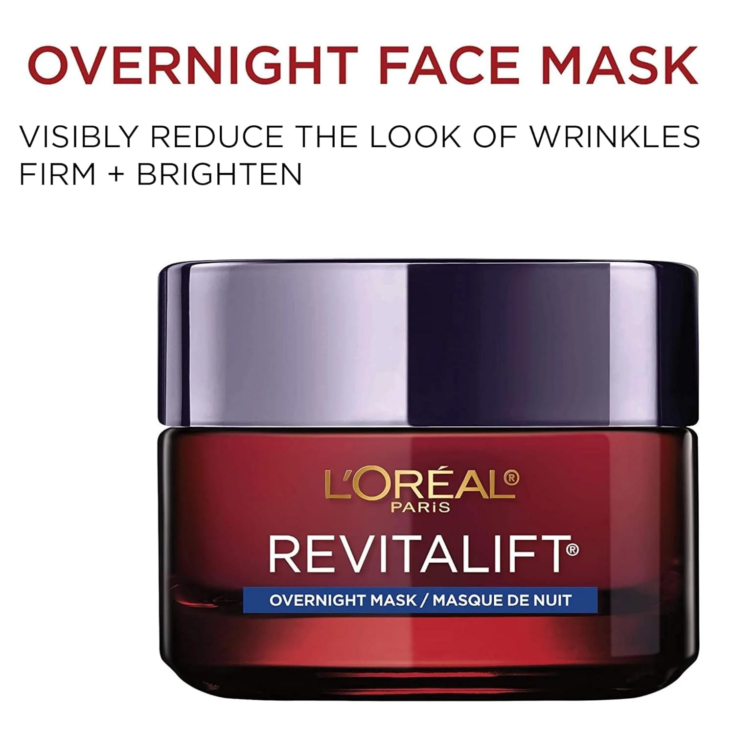 L'Oreal Paris Revitalift Triple Power Anti-Aging Overnight Mask, Pro Retinol, Hyaluronic Acid & Vitamin C, Reduce Wrinkles 1.7 Oz - Image 3