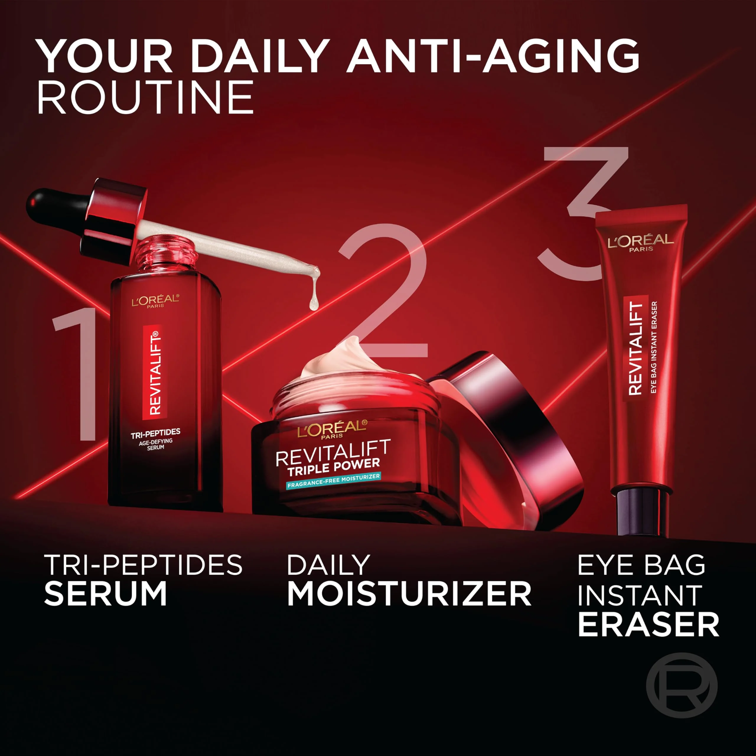 Loreal Paris revitaliftface creamfacereduce wrinkles, firm and brighten skincreambottlehyaluronic acid and vitamin cfragrance free - Image 13