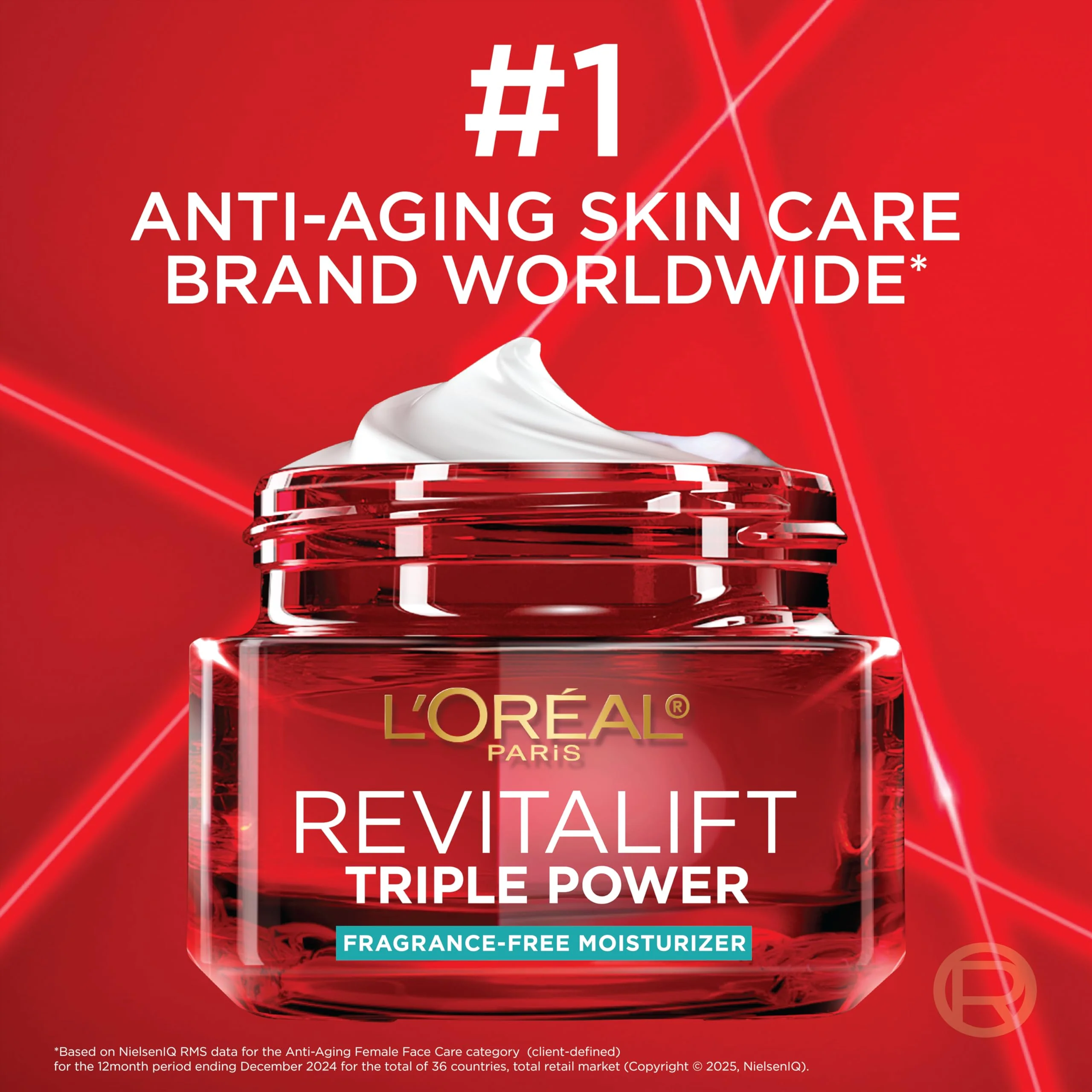 Loreal Paris revitaliftface creamfacereduce wrinkles, firm and brighten skincreambottlehyaluronic acid and vitamin cfragrance free - Image 14