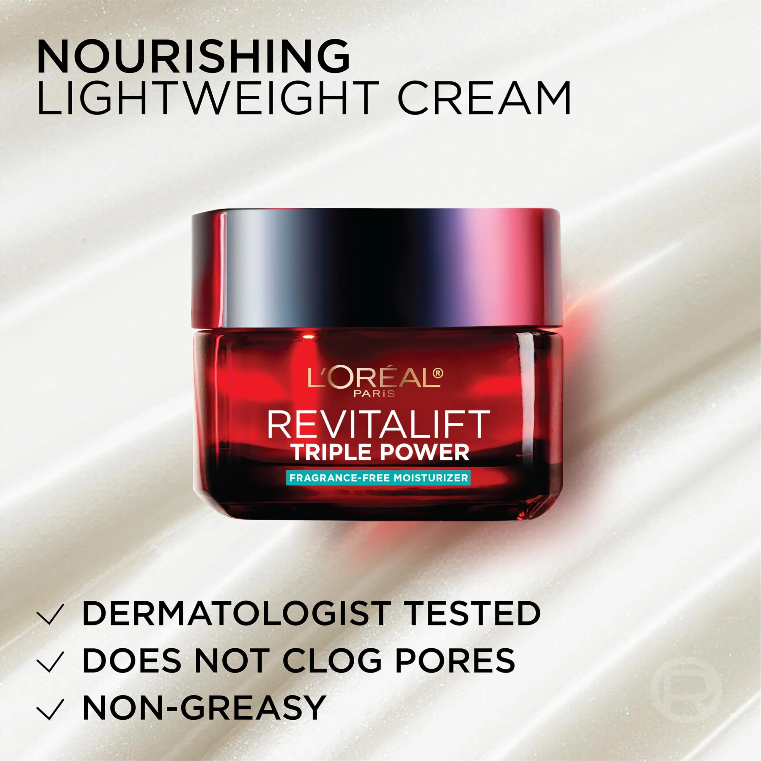 Loreal Paris revitaliftface creamfacereduce wrinkles, firm and brighten skincreambottlehyaluronic acid and vitamin cfragrance free - Image 15