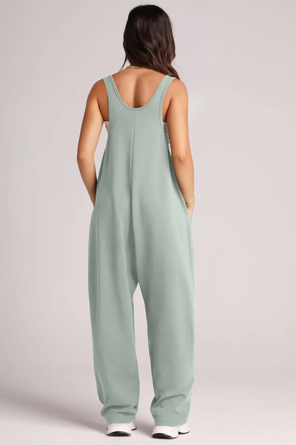 Lovelet V-Neck Wide Strap Overalls - Image 13