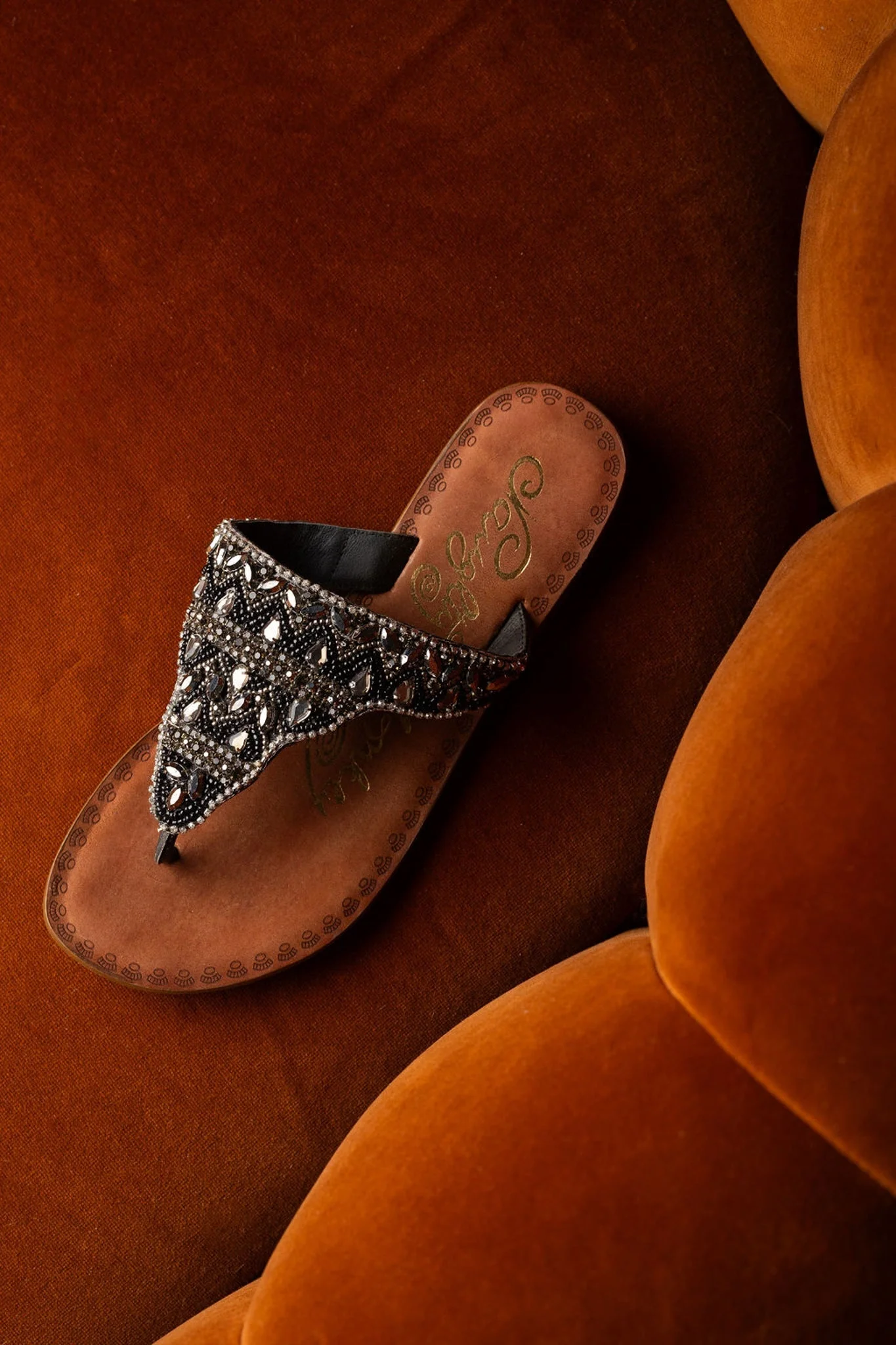 Loving U Sandals in Black - Image 7