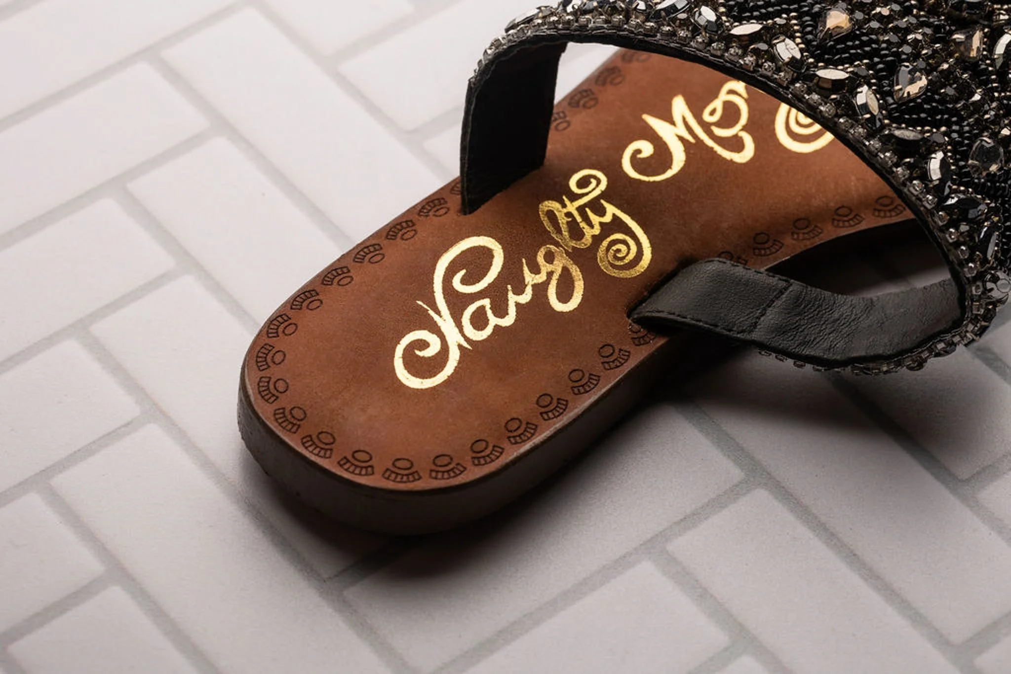Loving U Sandals in Black - Image 8