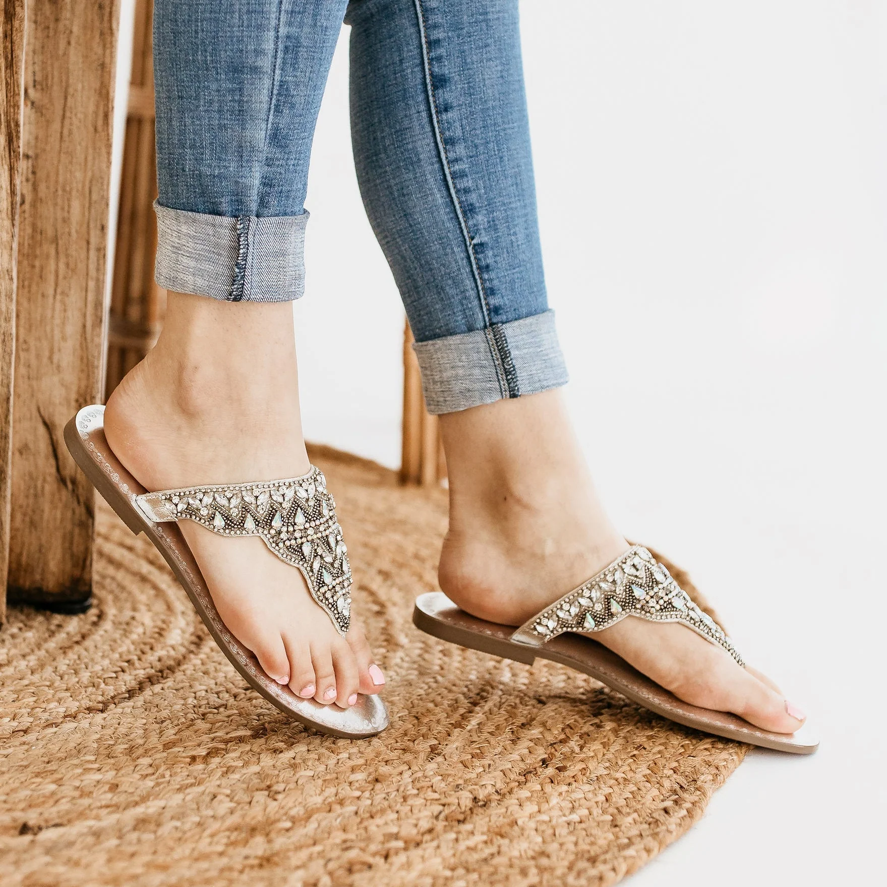 Loving U Sandals in Silver - Image 9