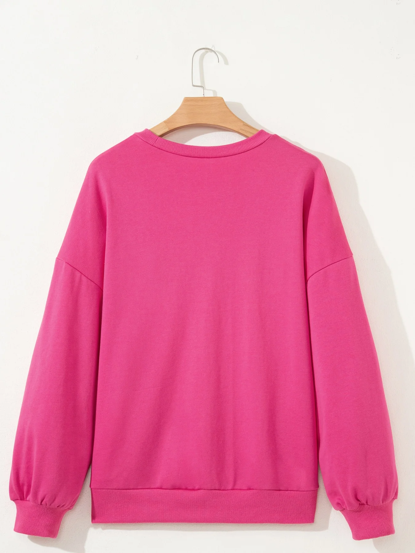 Lucky Clover Embroidered Loose Pullover Sweatshirt - Image 8