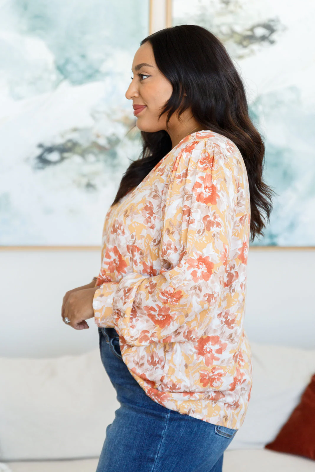 Marigold Dreams Floral Blouse - Image 8