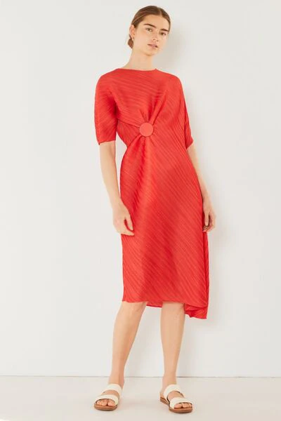 Marina West Swim Pleated Dolman Sleeve Dress - Image 7
