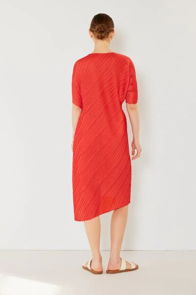 Marina West Swim Pleated Dolman Sleeve Dress - Image 9
